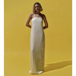 Baobab Collection Strapless Cream Column Gown